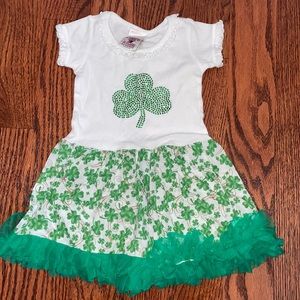 Boutique Irish clover dress- size 12m